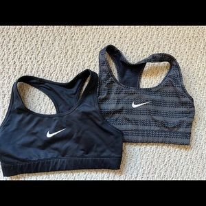 Two Nike sports bras